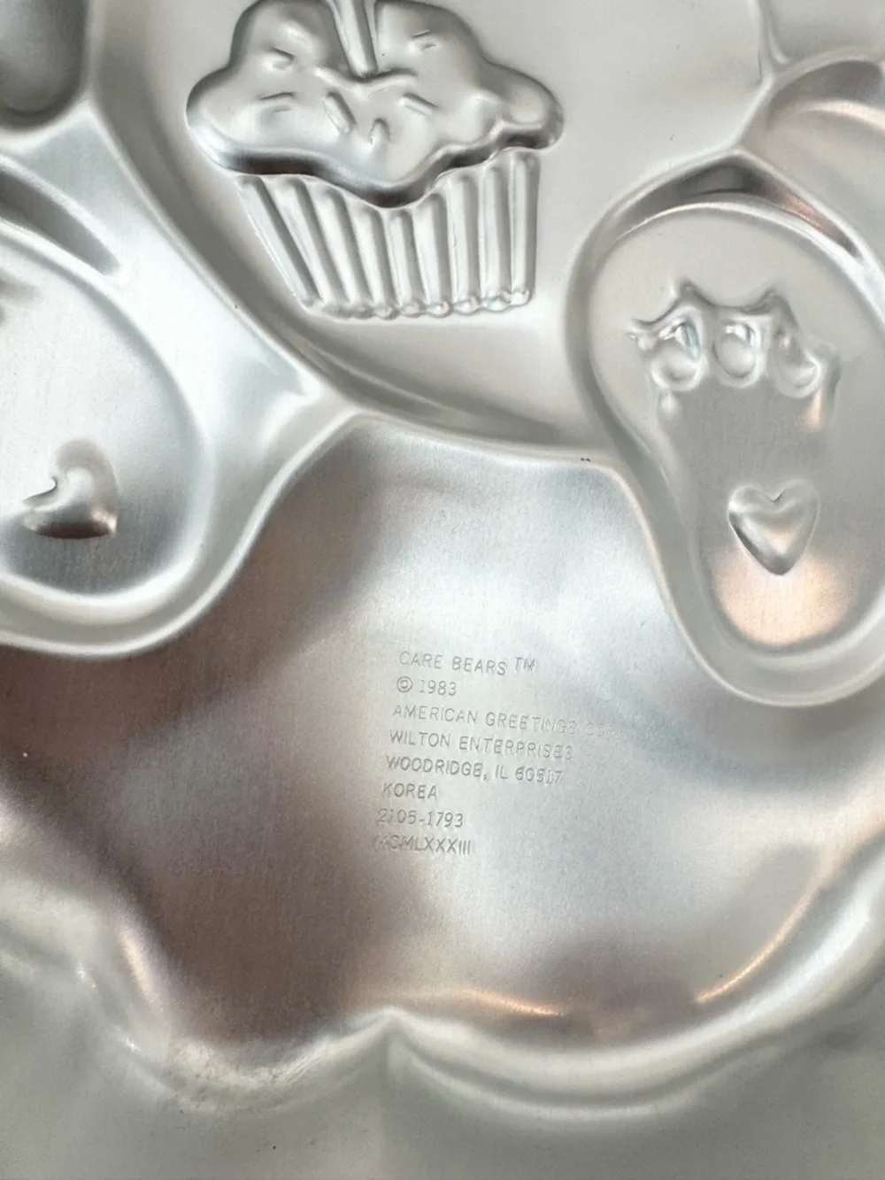Vintage 1983 Wilton Care Bears Birthday Cake Baking Mold